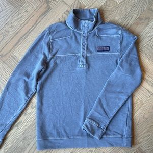 Boys Vineyard Vines Quarter Snap Mock Neck in size Large